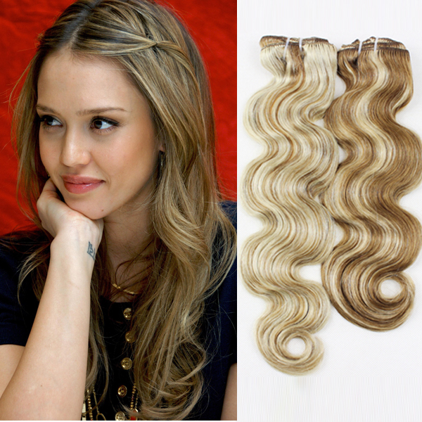 Clip in hair dirty blonde hair extensions  LJ21